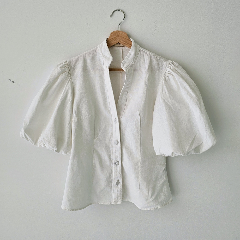 Petersyn Ivory Puff Sleeve Blouse